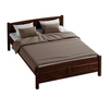 Komplett ágy, Judit, mogyoró színben, Bázis matraccal. 160X200-as