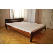 Komplett ágy, Relax, mogyoró színben, Bázis matraccal. 140X200