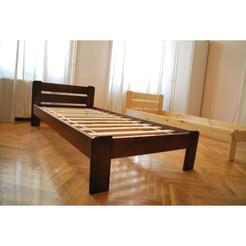 Komplett ágy, Relax, mogyoró színben, Bázis matraccal. 90X200-as.