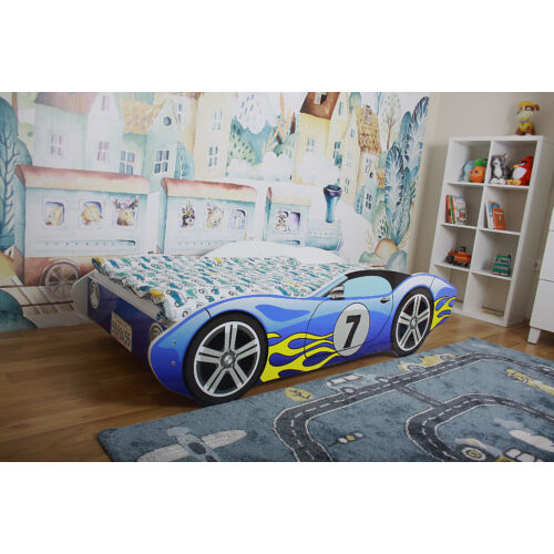 Autós ágy 80x160-es kék